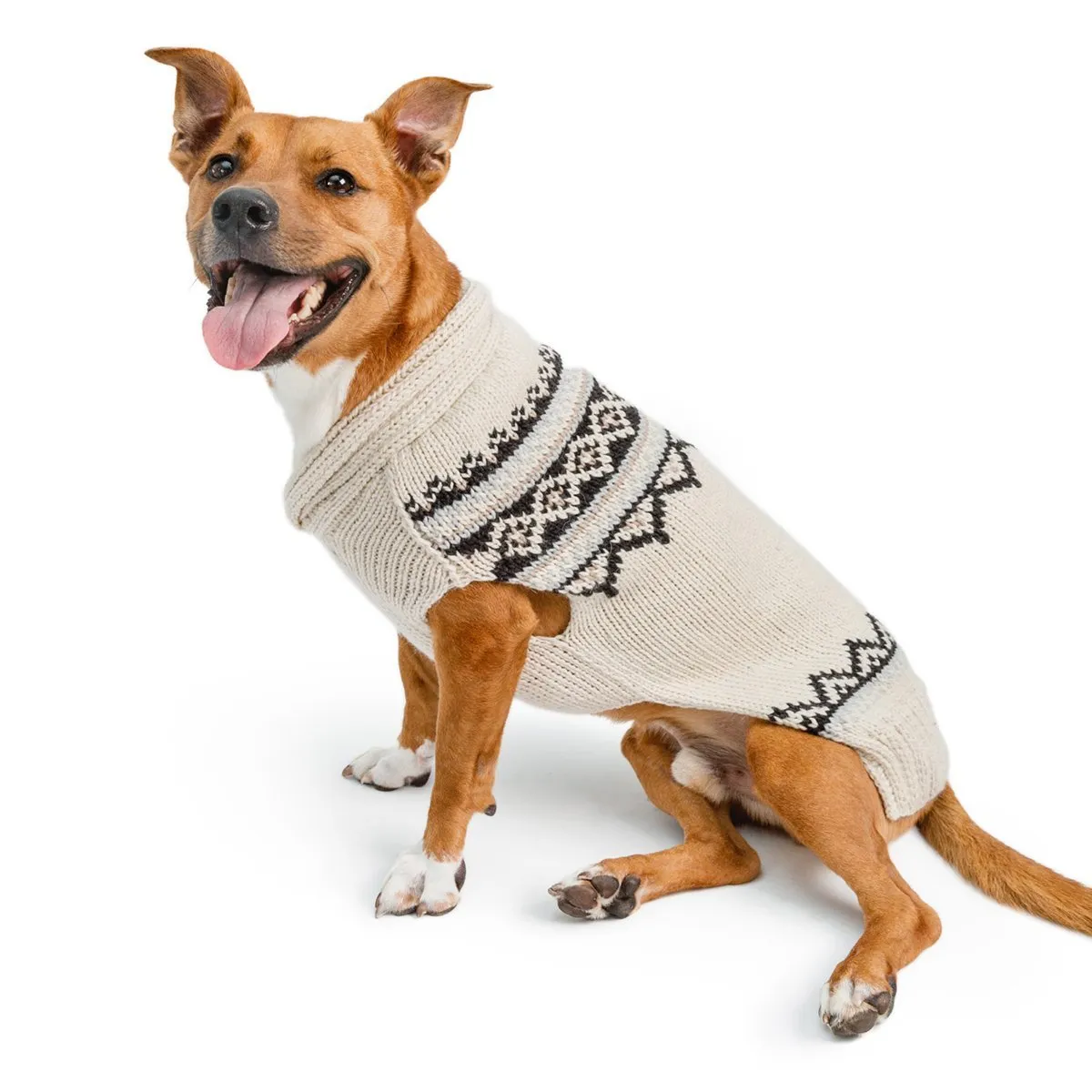 Alpaca Cream Wyatt Dog Sweater XS