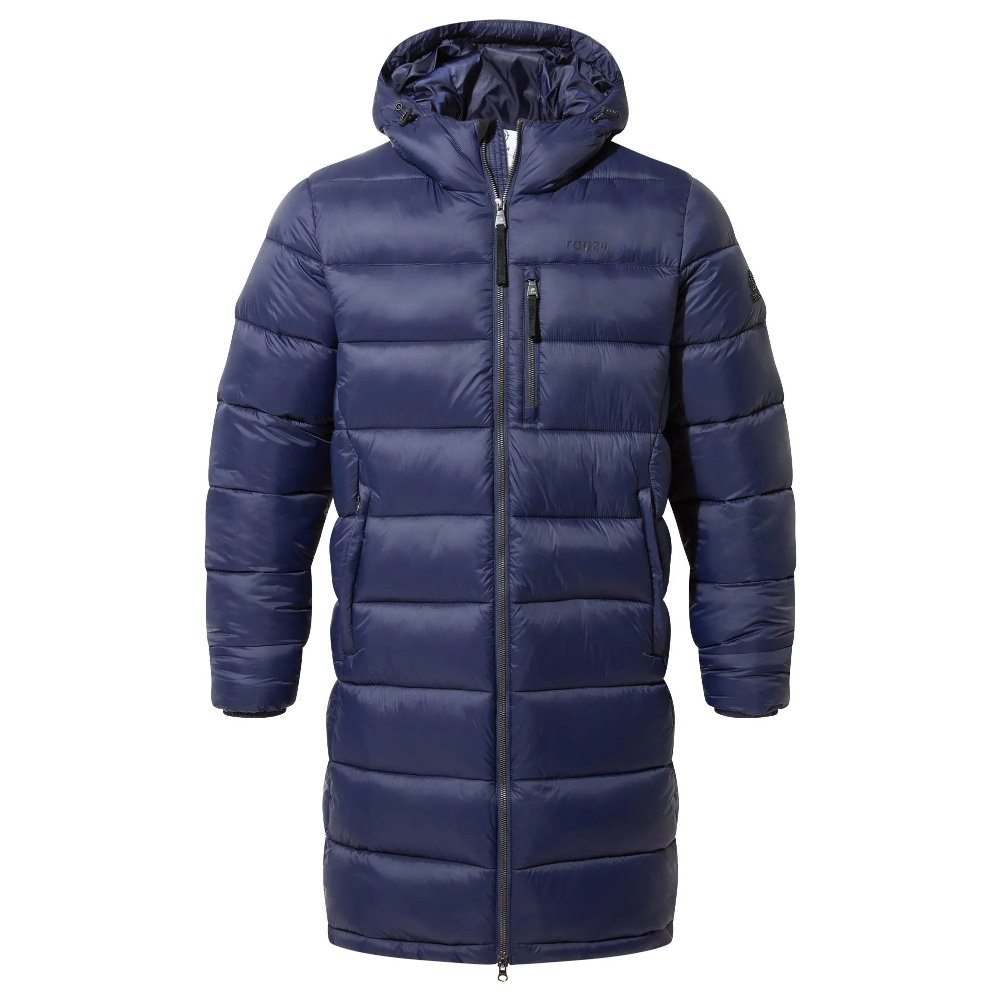 Barnby Mens Long Padded Jacket - Dark Indigo