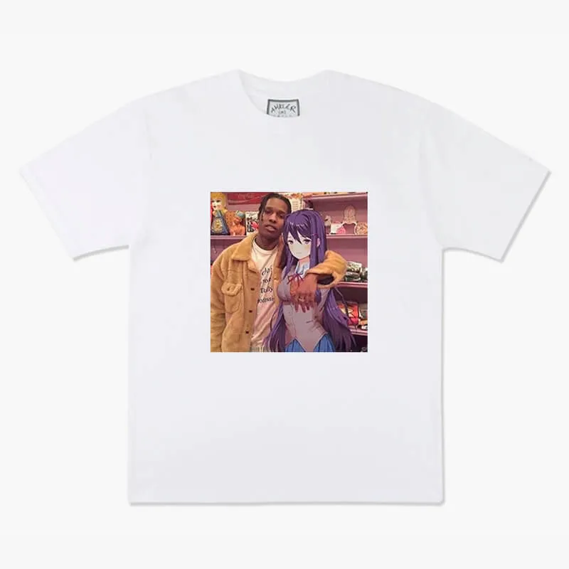 benpaolv A$AP Rocky and Retro Anime Girl T-Shirt