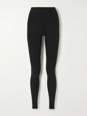 Black high-rise leggings