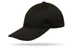 Cashmere Baseball Cap - Black - W