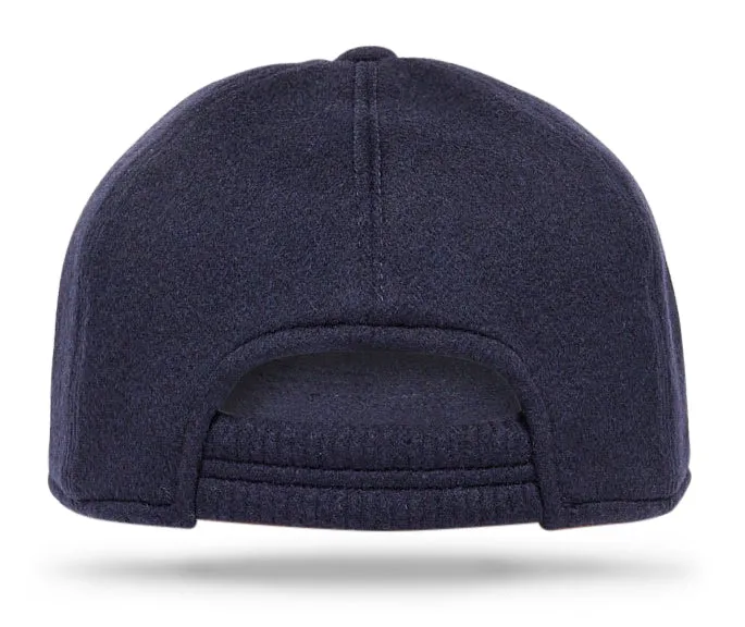 Cashmere Baseball Cap - Navy