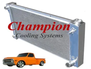 Champion Aluminum Radiator - 67-72 C10