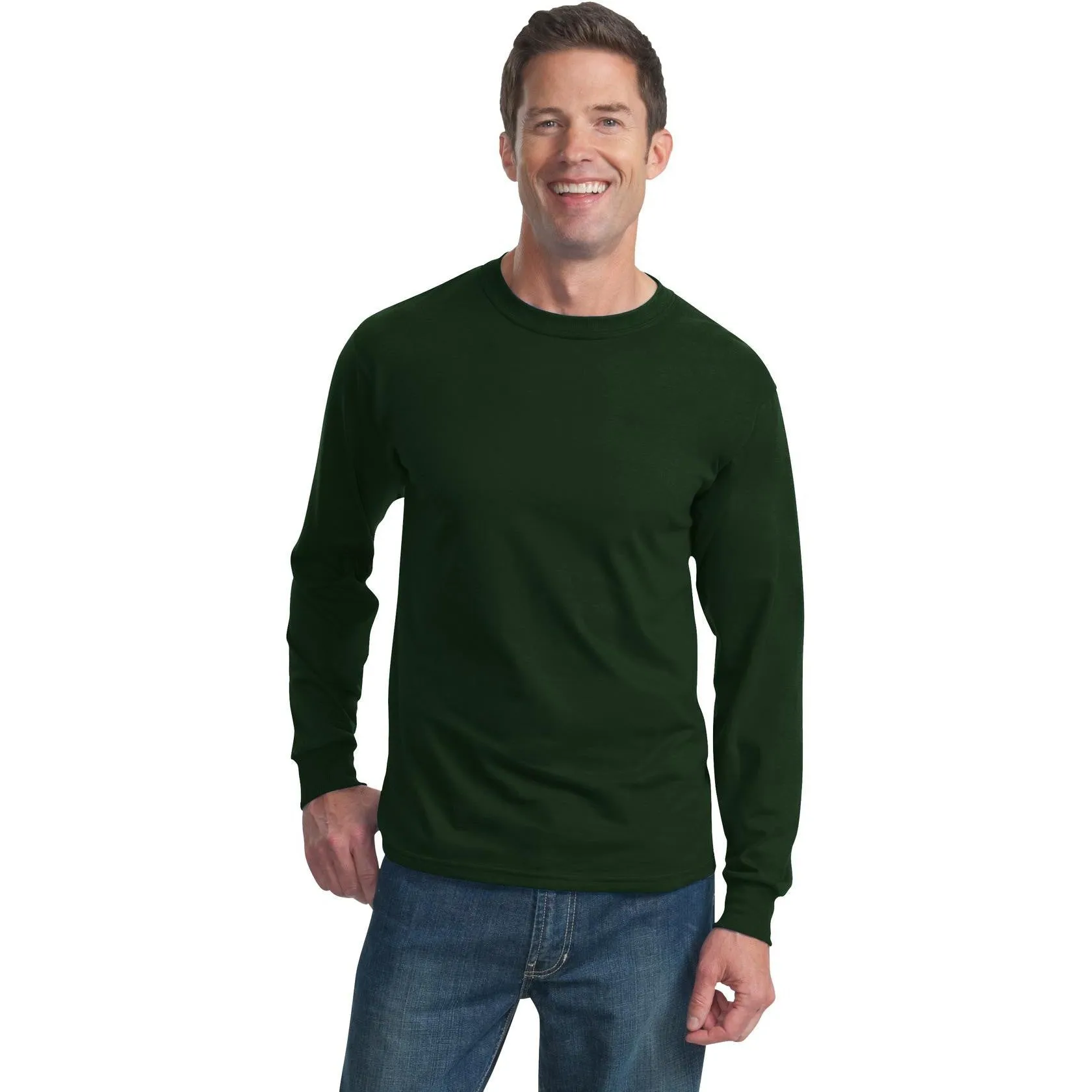 CLOSEOUT - Fruit of the Loom HD Cotton 100% Cotton Long Sleeve T-Shirt