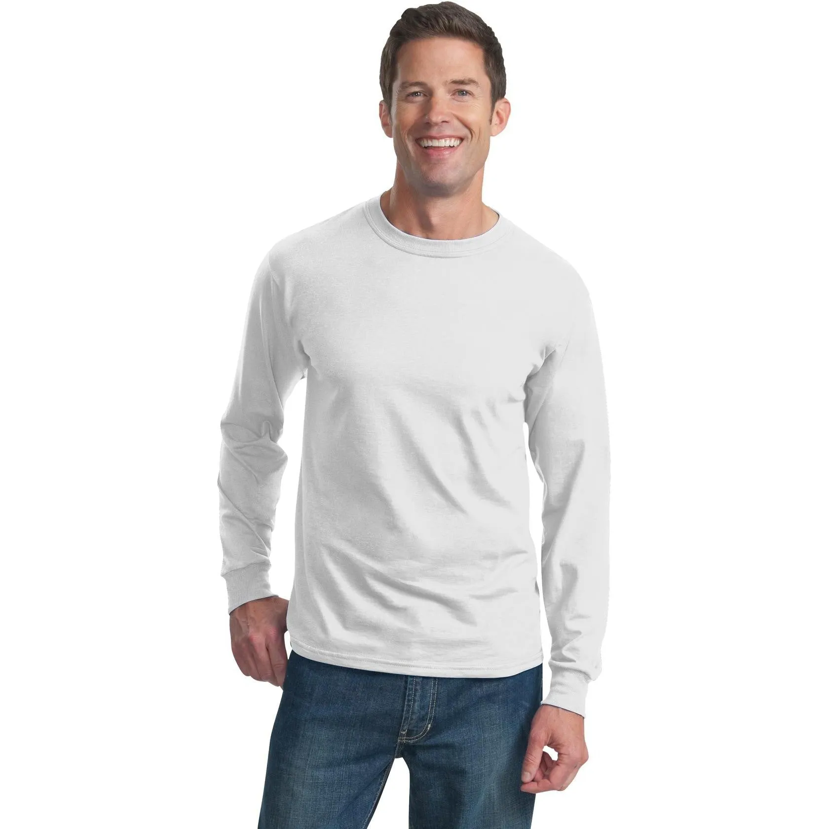 CLOSEOUT - Fruit of the Loom HD Cotton 100% Cotton Long Sleeve T-Shirt