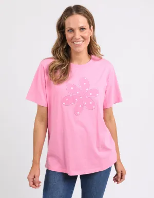 Daisy Spot Tee Strawberry Pink