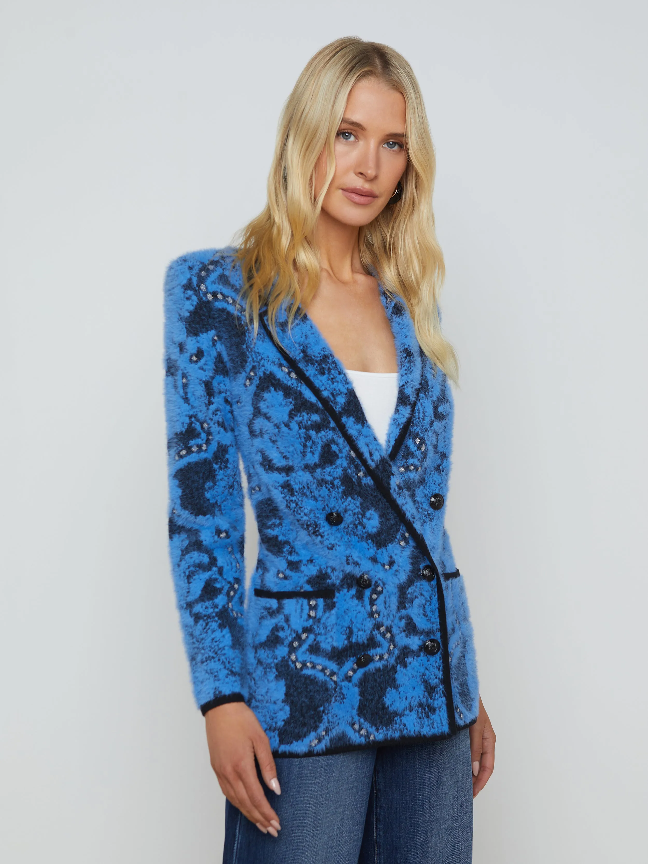 Eileen Jacquard Knit Blazer