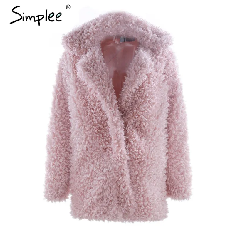 Faux Fur Trendy Streetwear Autumn Winter Jacket Coat (Plus Size)