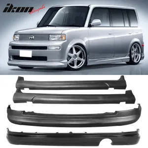 Fits 03-07 Scion xB Front Rear Bumper Lip  Side Skirts K-Style Wagon