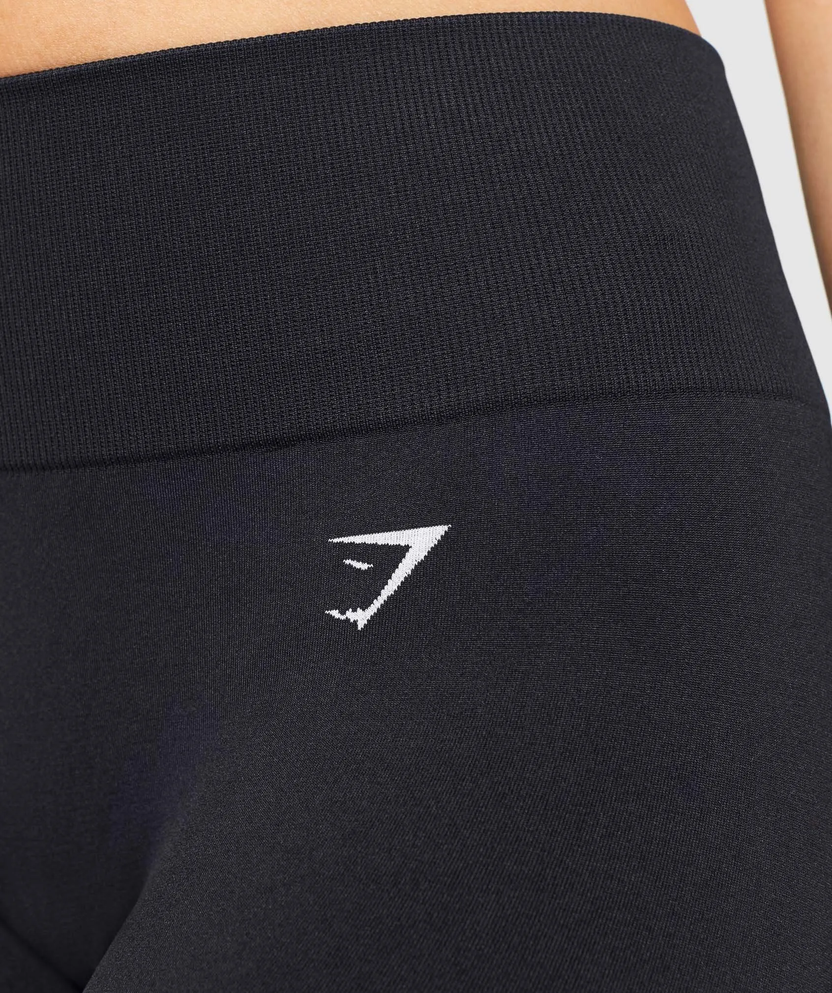 Gymshark Fit Mid Rise Leggings - Black/white