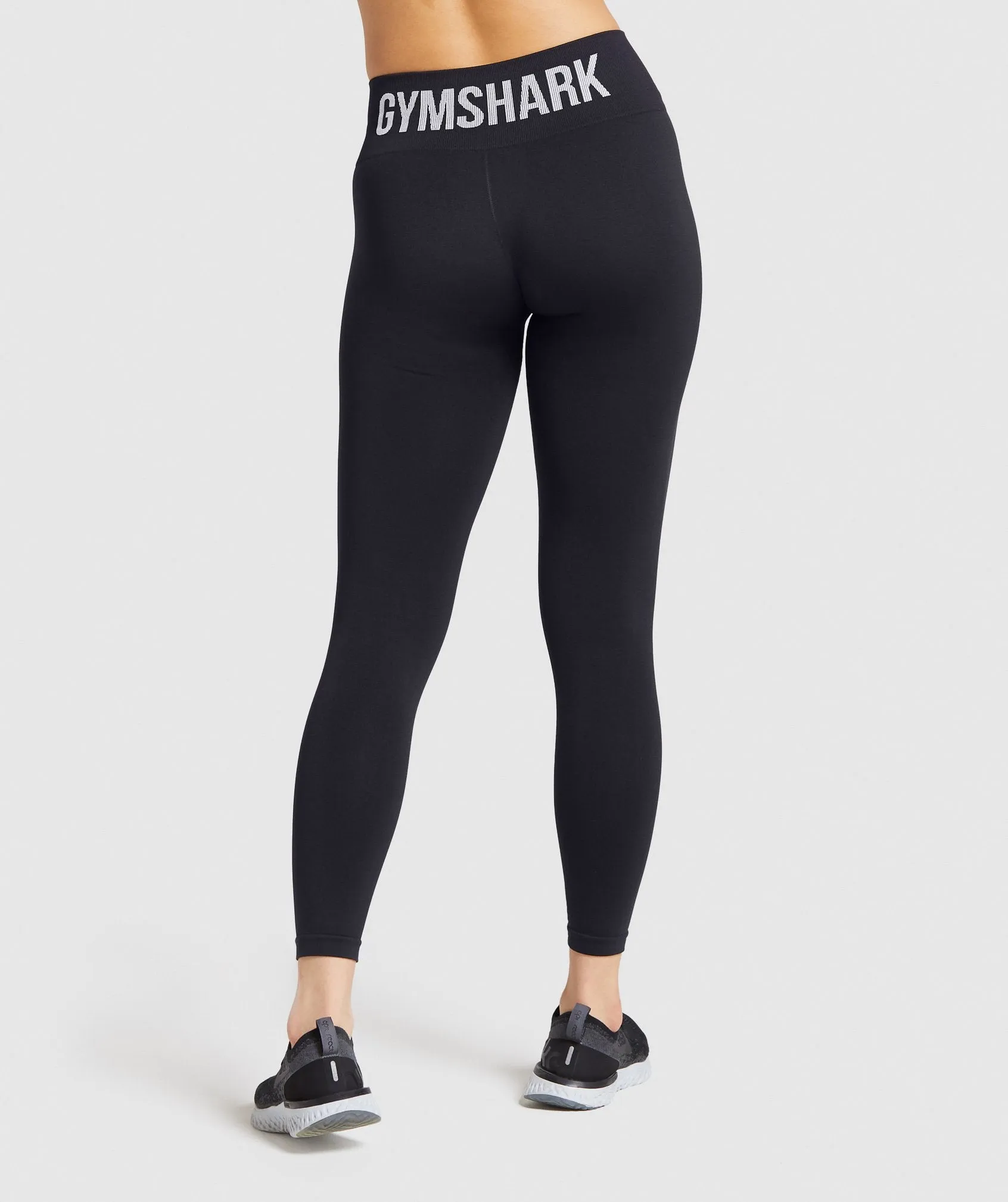 Gymshark Fit Mid Rise Leggings - Black/white