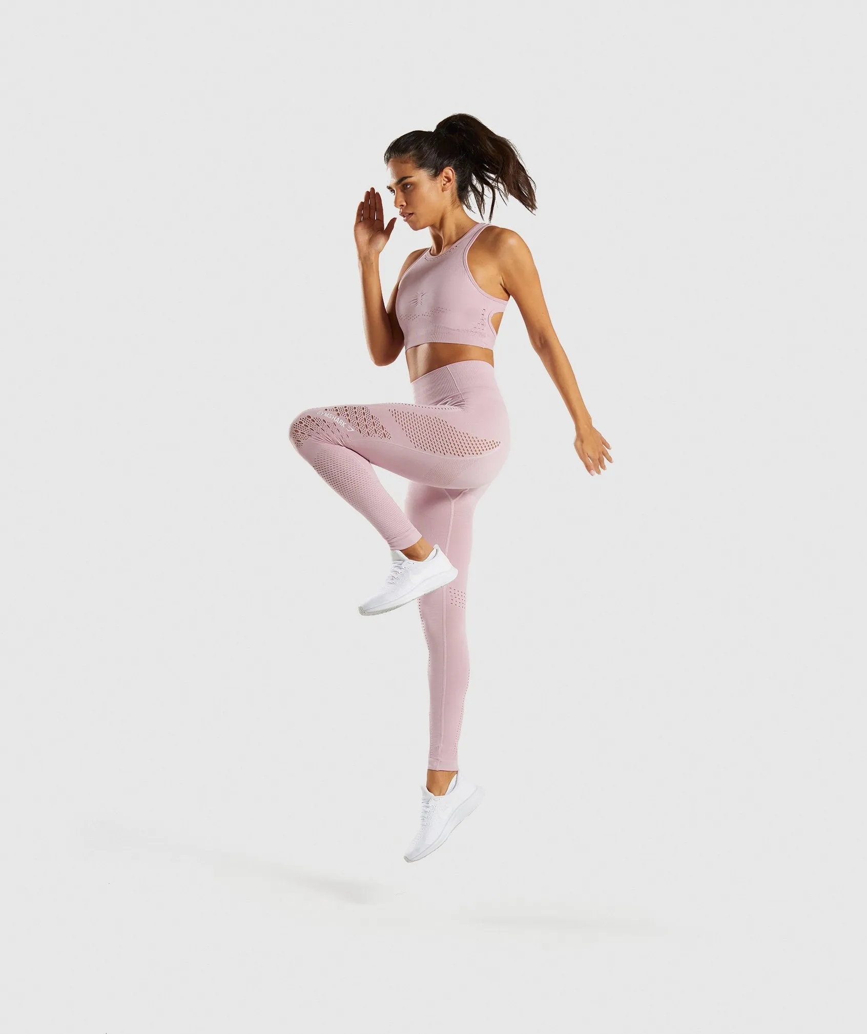 Gymshark Flawless Knit Tights - Washed Lavender