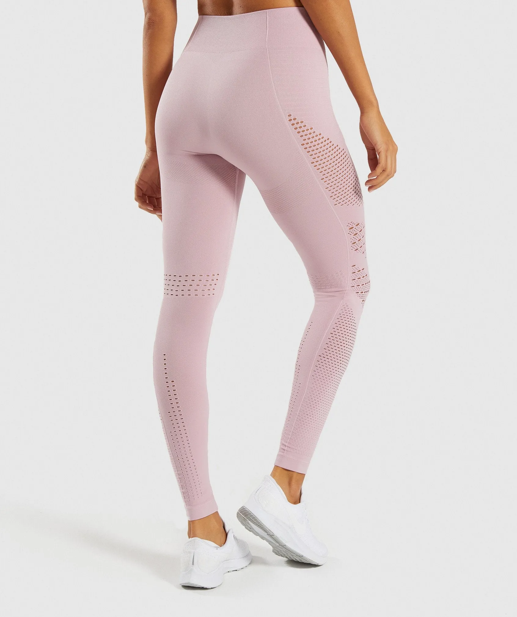 Gymshark Flawless Knit Tights - Washed Lavender