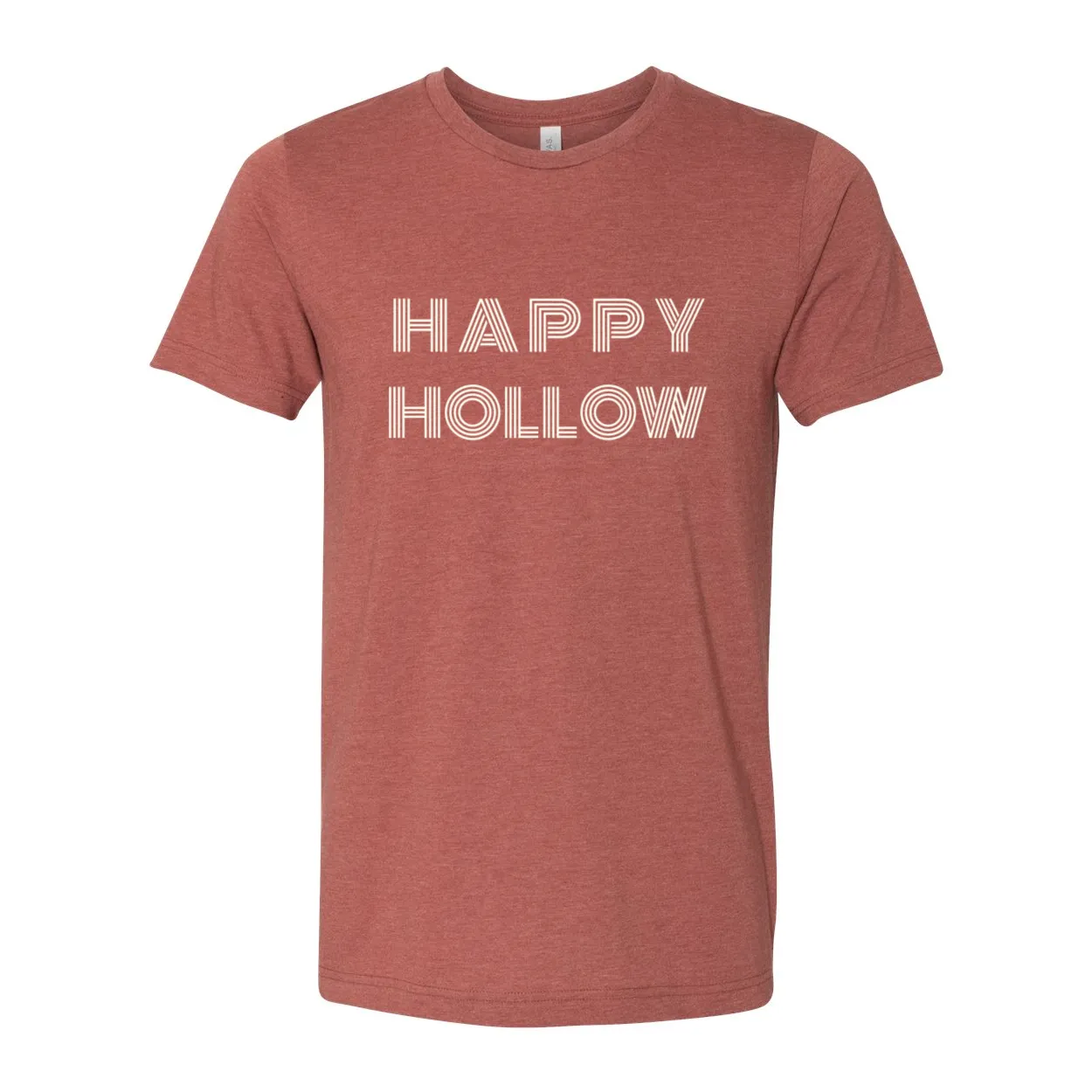 Happy Hollow Retro Font Tee