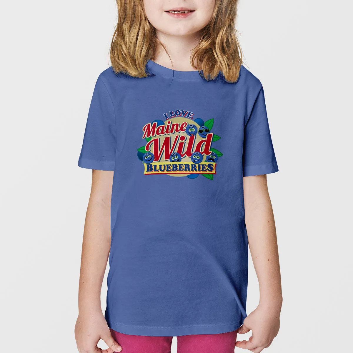 I Love Maine Wild Blueberries T-Shirt Unisex Youth & Toddler