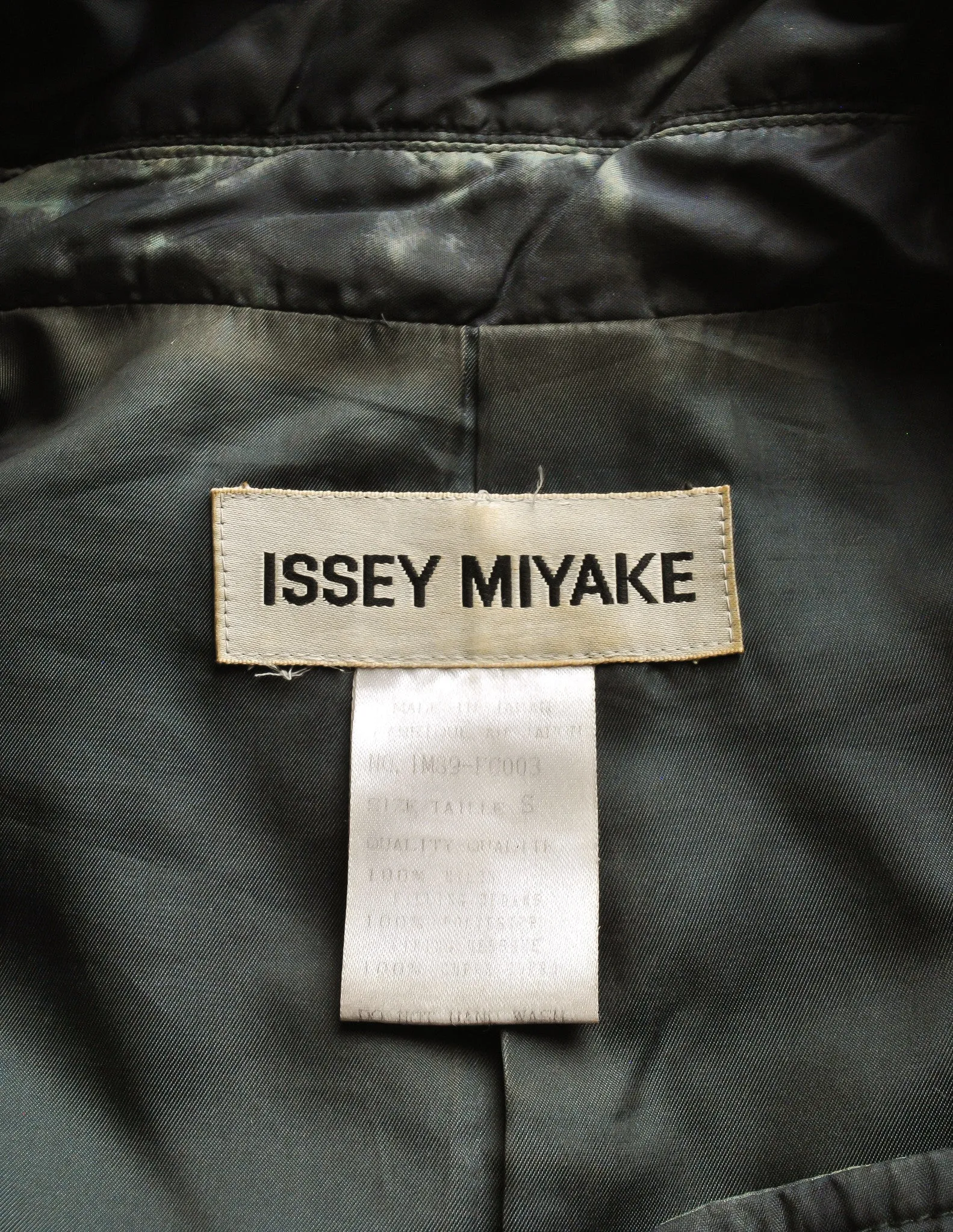 Issey Miyake Vintage Blue & Green Wash Jacket