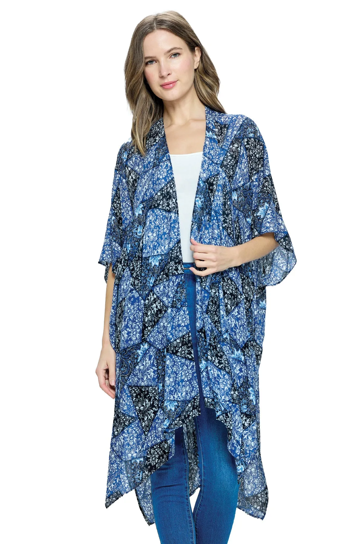 Kimono Floral Patchwork Print