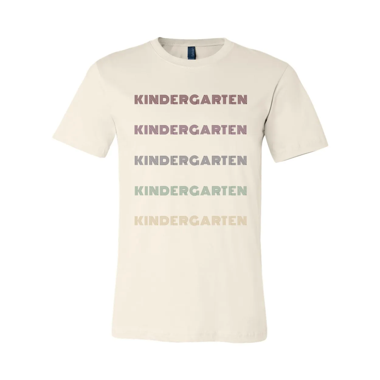 Kindergarten Retro Font T-Shirt