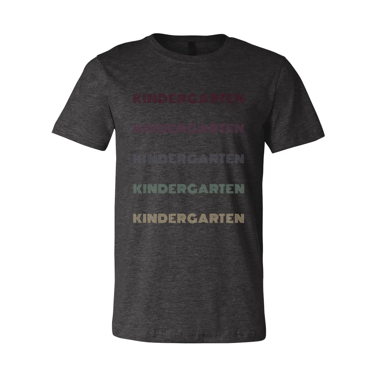 Kindergarten Retro Font T-Shirt