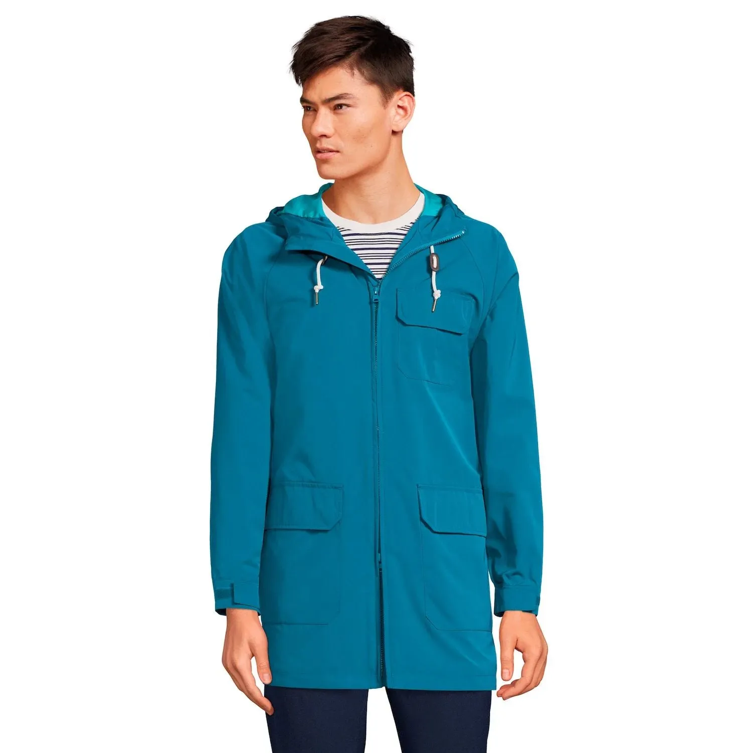 Lands' End Men's Waterproof Rain Parka