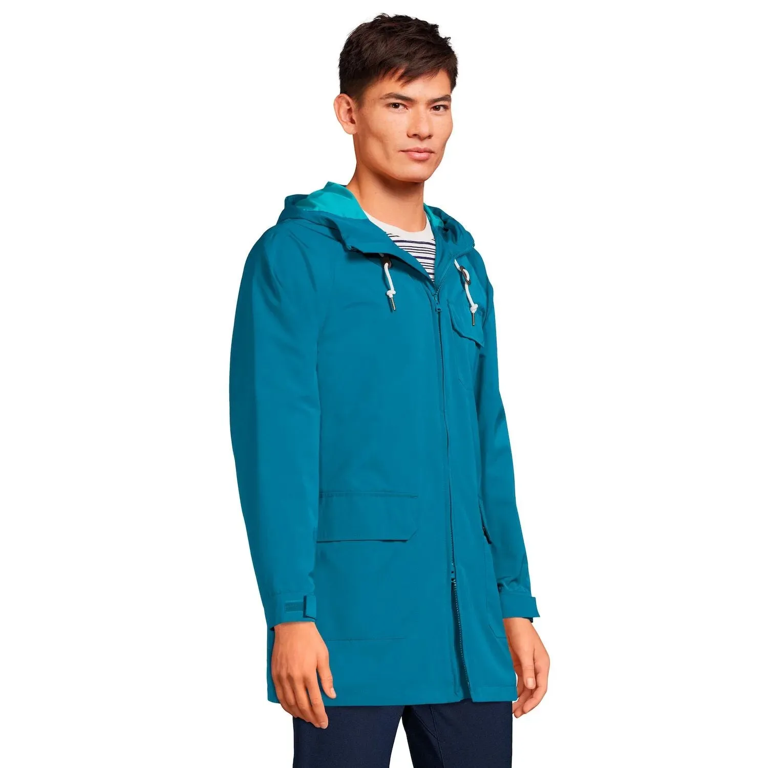 Lands' End Men's Waterproof Rain Parka