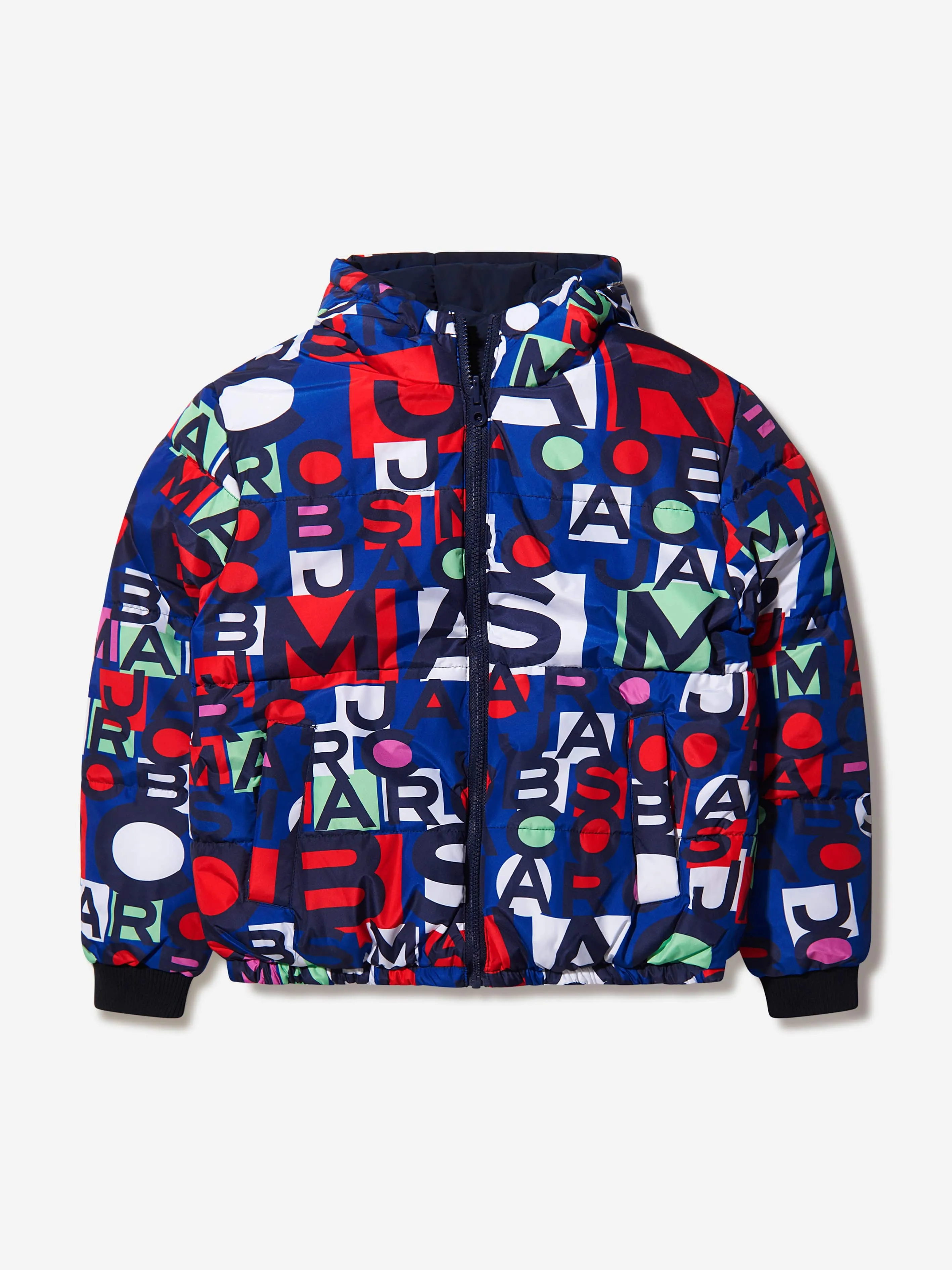 MARC JACOBS Boys Monogram Reversible Puffer Jacket