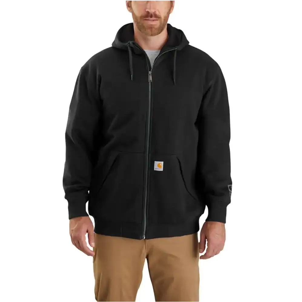 MEN'S CARHARTT RAIN DEFENDER LOOSE FIT MDWEIGHT THERMAL-LINED FULL-ZIP SWEATSHIRT- 104078