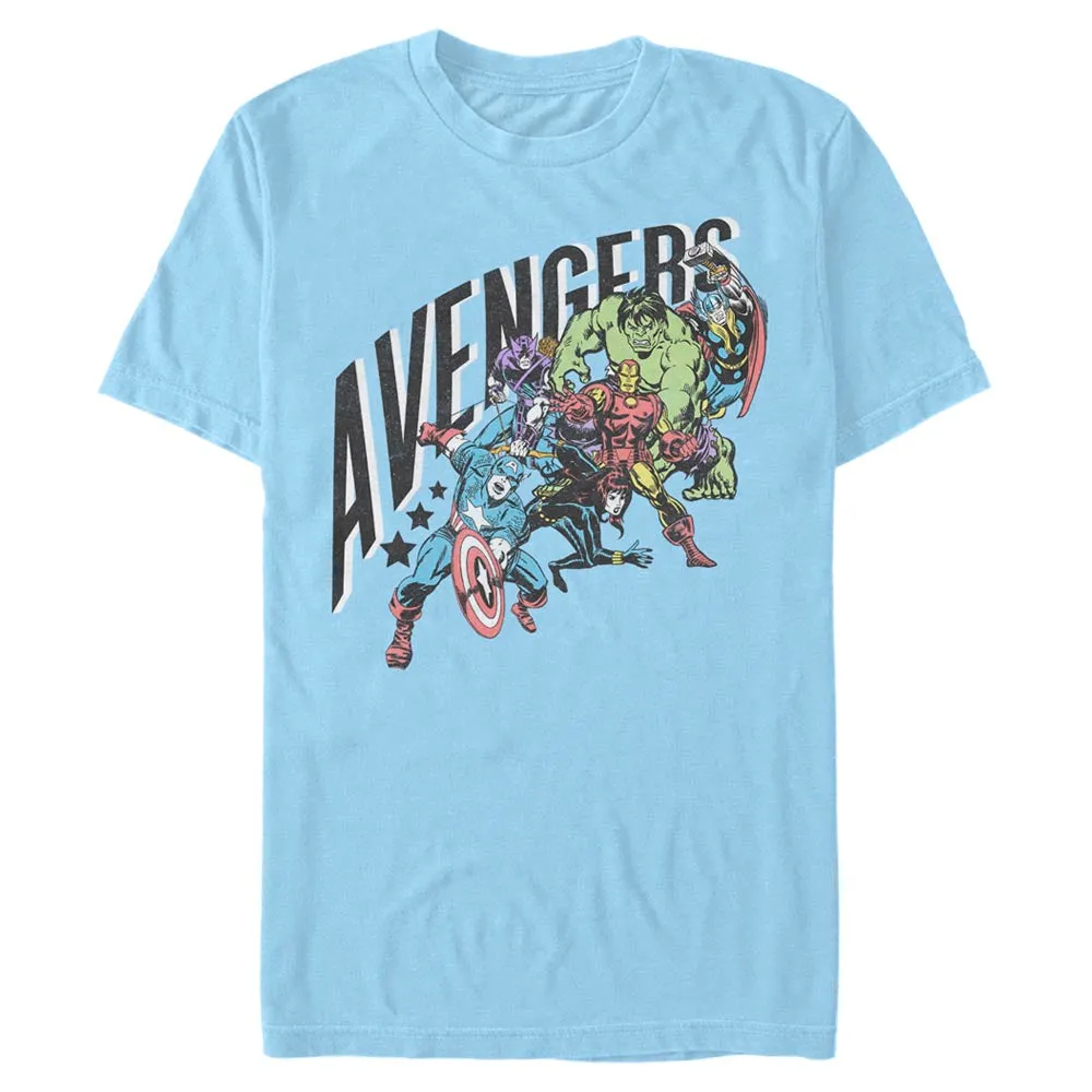 Men's Marvel PASTEL AVENGERS GROUP T-Shirt