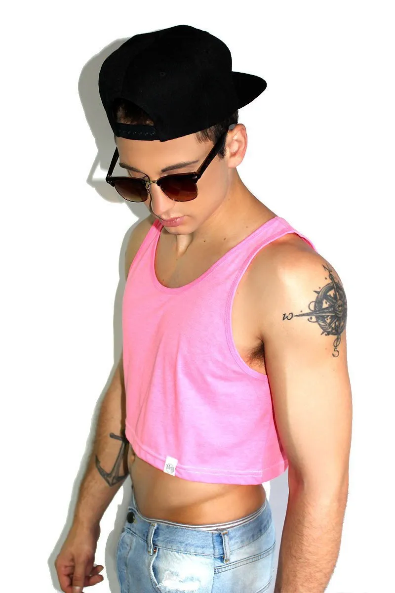 Multipack-Core Crop Racerback Tanks-Neon