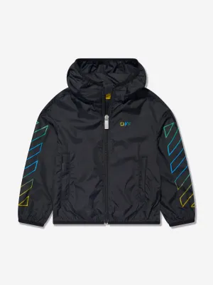 Off-White Kids Arrow Rainbow Windbreaker in Black