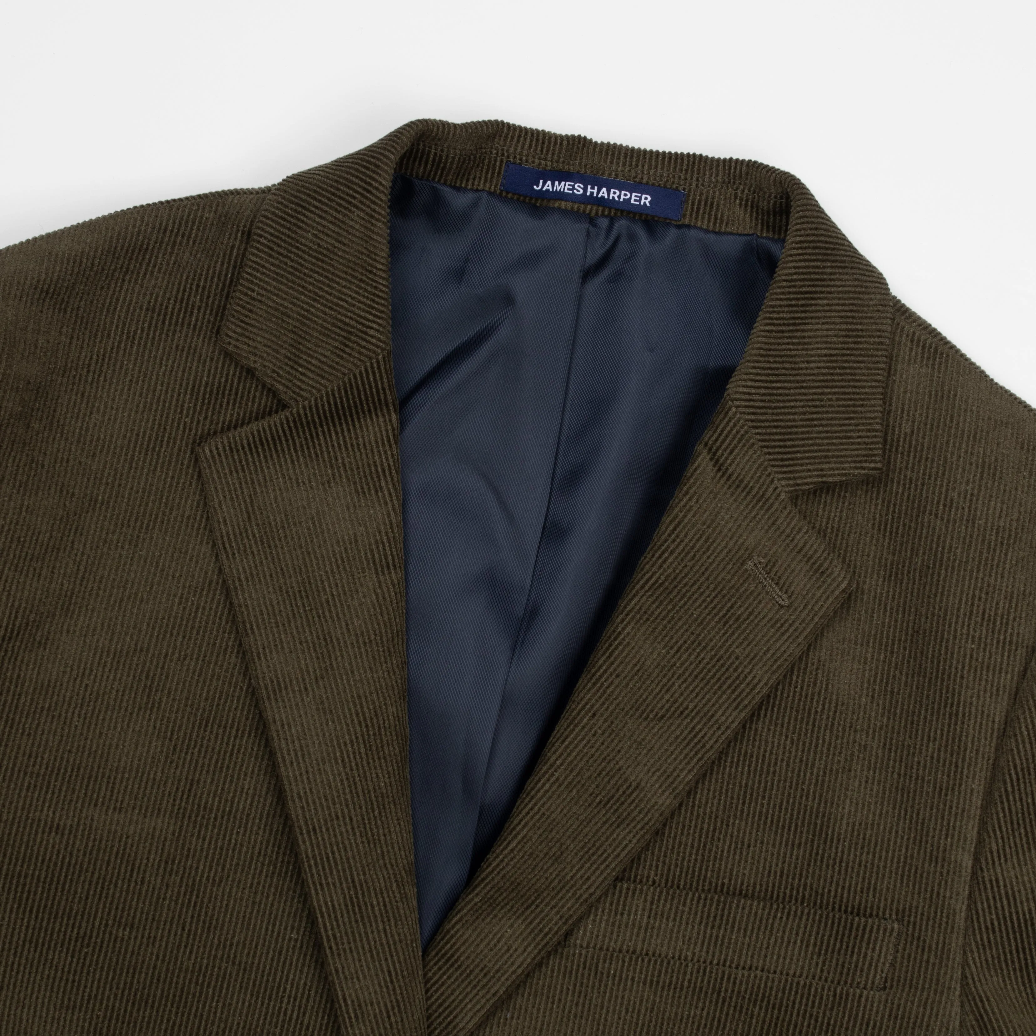 Olive Corduroy Patch Pocket Blazer