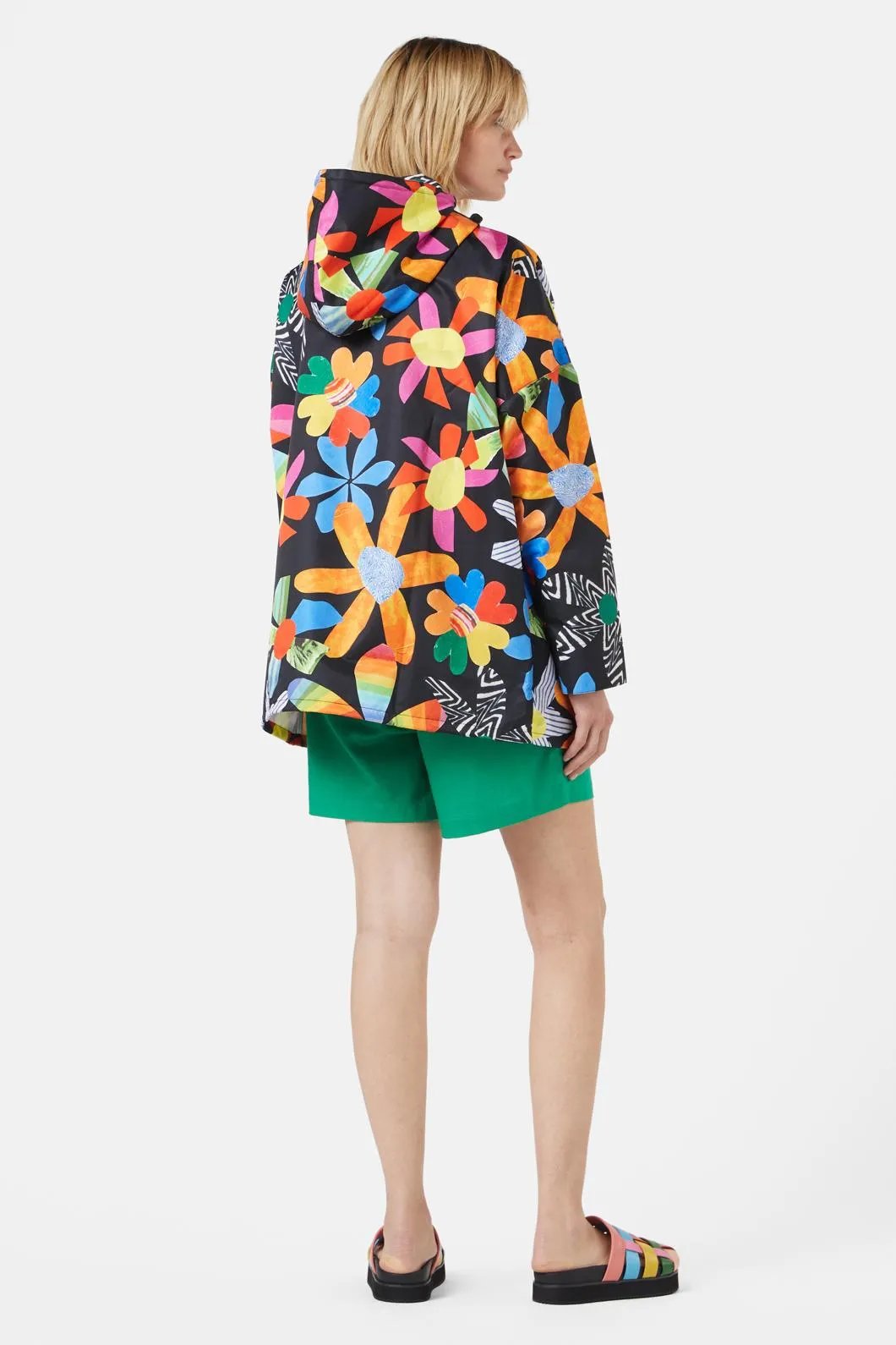 Rainbow Flower Raincoat