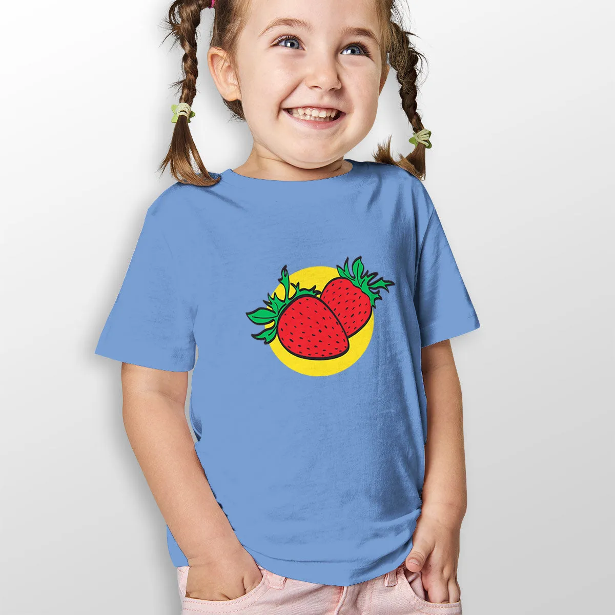 Retro Strawberries Toddler T-Shirt, Unisex Toddler 2T-5/6