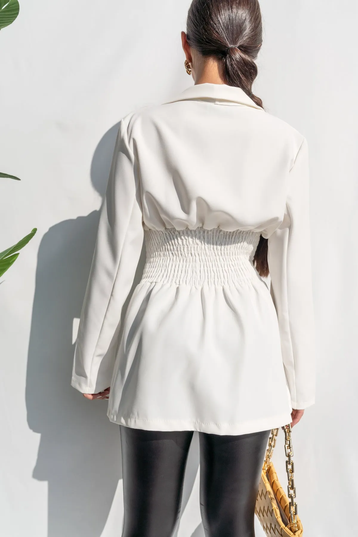 Smock Waist Blazer