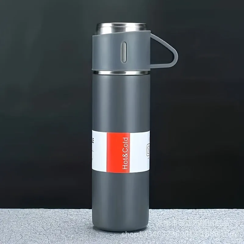 Stainless Steel Insulated Flask - Leakproof, BPA-Free, Perfect for Hot & Cold Beverages, Ideal for Car, Home, Office, and Travel