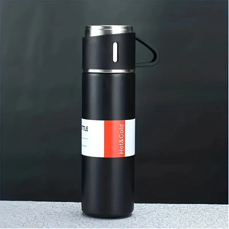 Stainless Steel Insulated Flask - Leakproof, BPA-Free, Perfect for Hot & Cold Beverages, Ideal for Car, Home, Office, and Travel