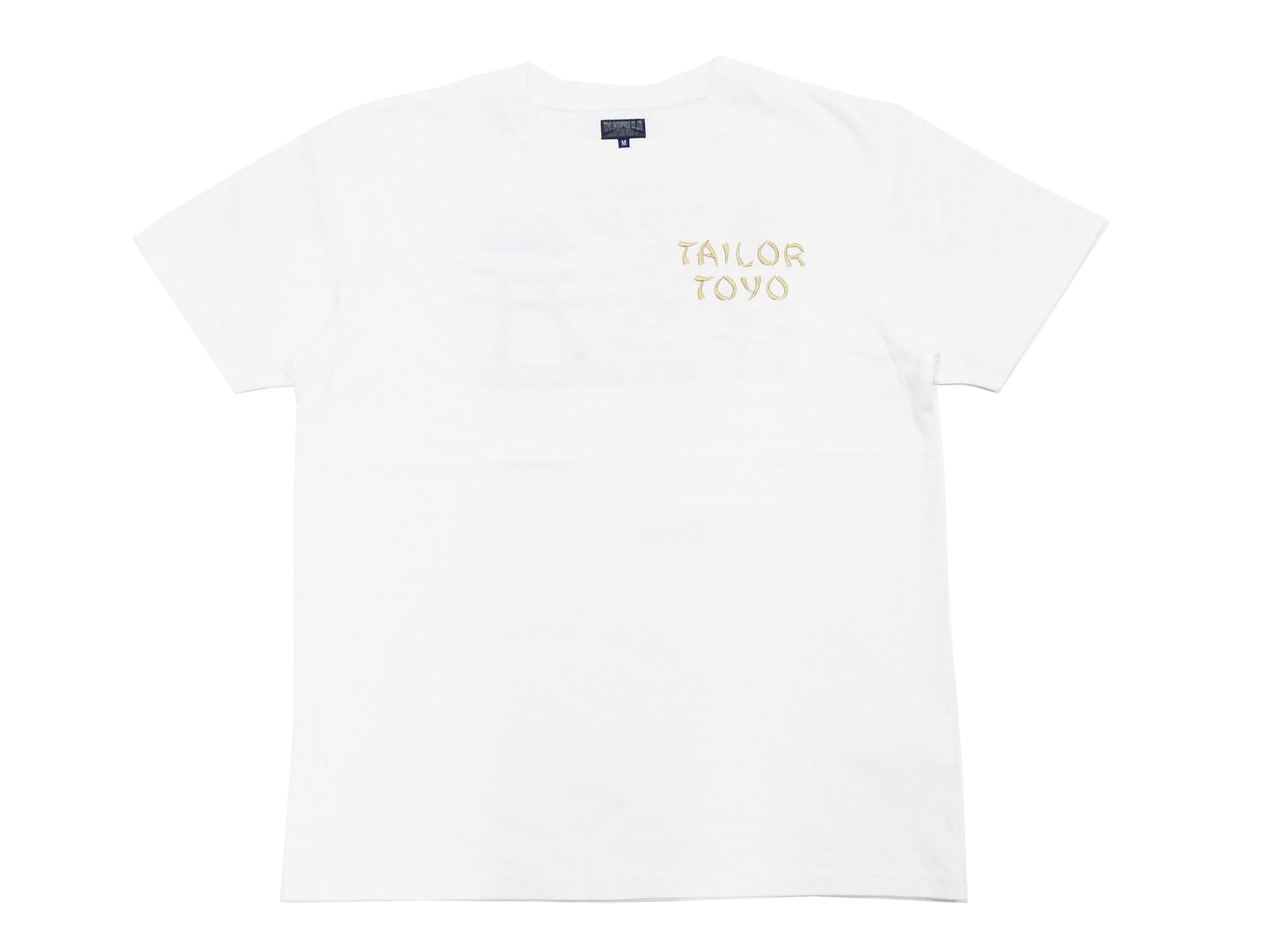 Tailor Toyo T-shirt Men's Sukajan Style Embroidered Short Sleeve Tee TT79213 101 White