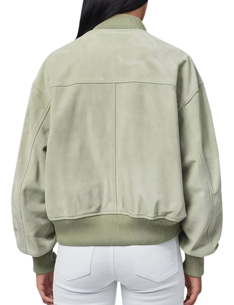 Women's Sage Green Eden Bomber Jacket